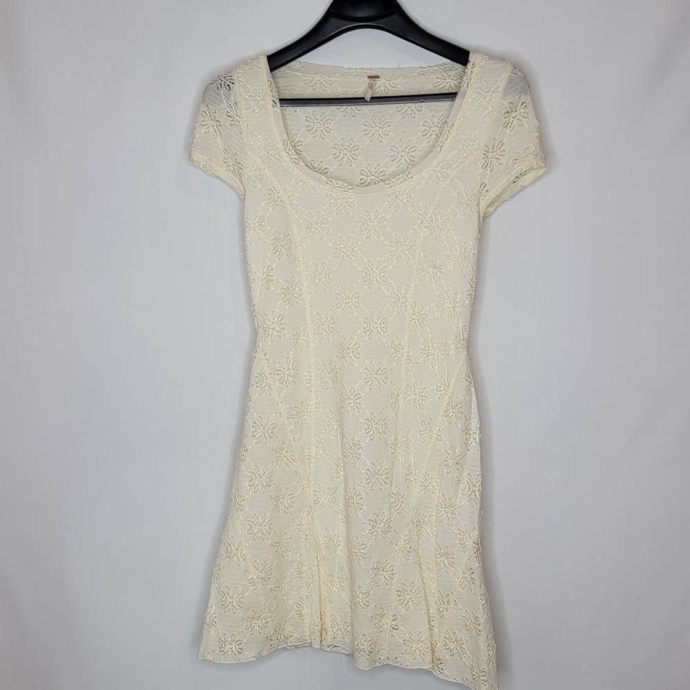 Free People Embroidered Floral Lace Dress - Picture 3 of 13